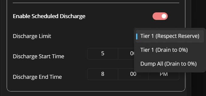 Tariff Cash-Out Automation